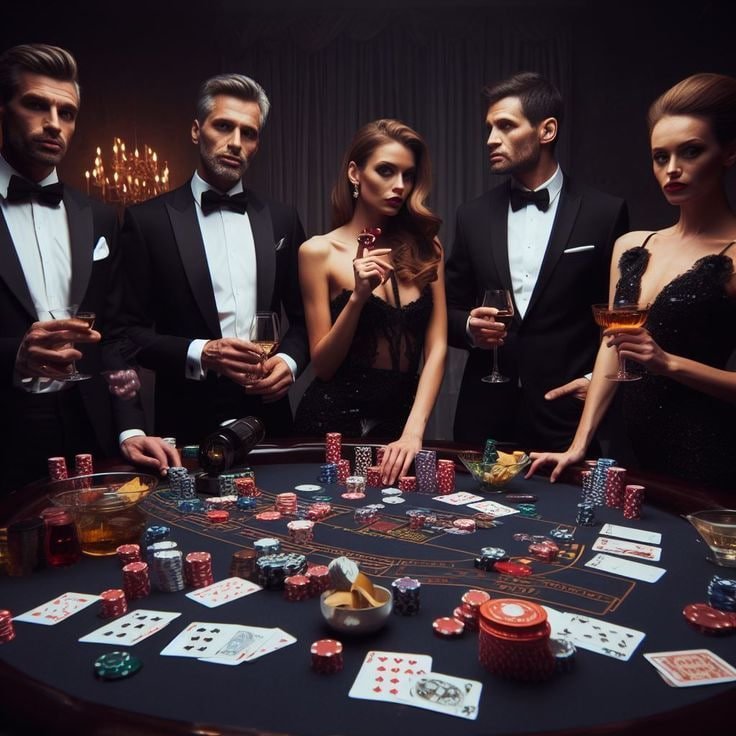 Live Baccarat ဂိမ်းခန်းတွင် Dealer ကတ်ပြားဖြတ်နေသောမြင်ကွင်း